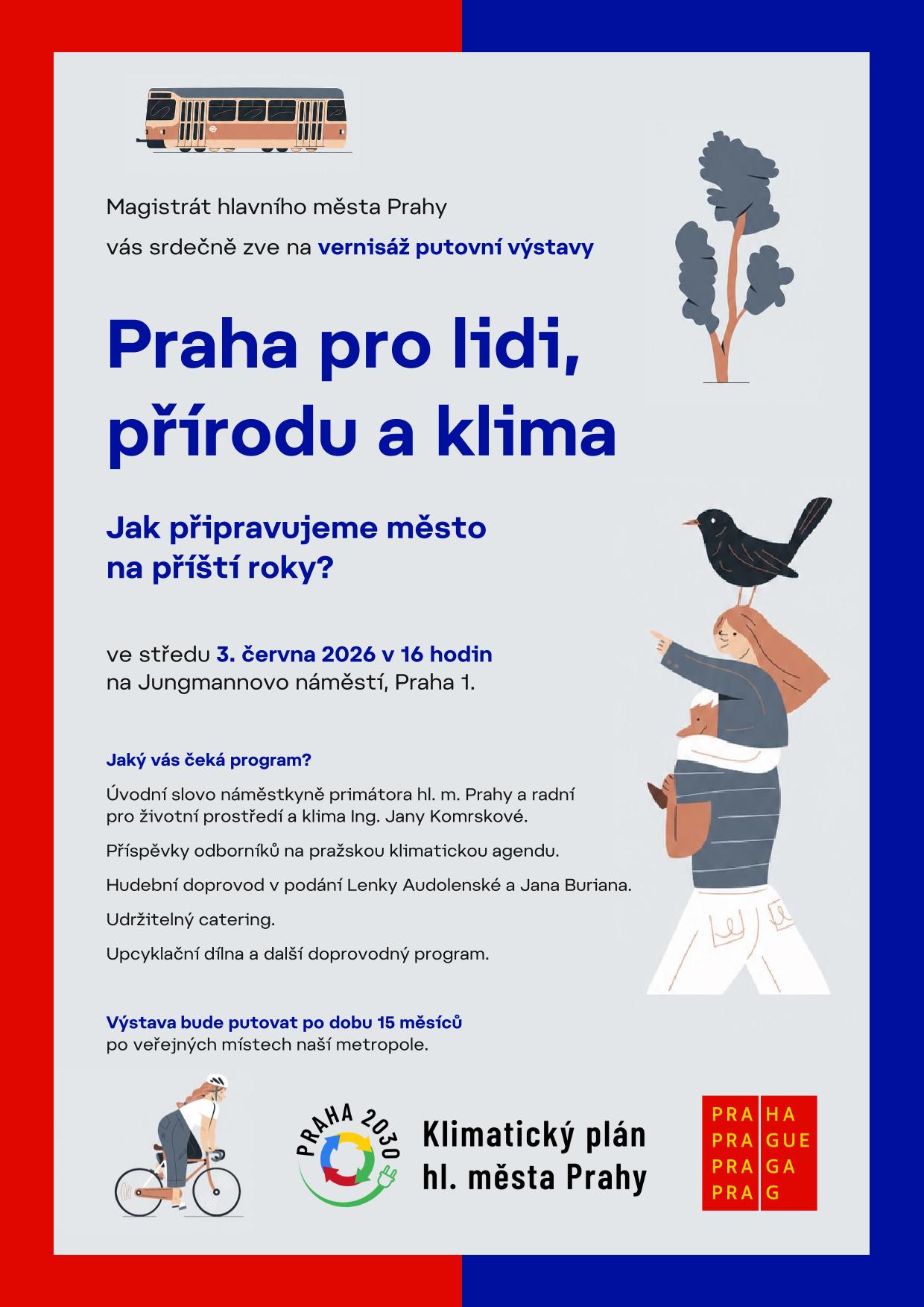 Vernisáž putovní výstavy Praha pro lidi, přírodu a klima. Jak připravujeme město na příští roky?